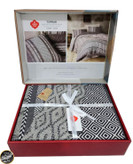 ست کاور لحاف دونفره Toprak - Tonnia Vizon (چهار تکه)