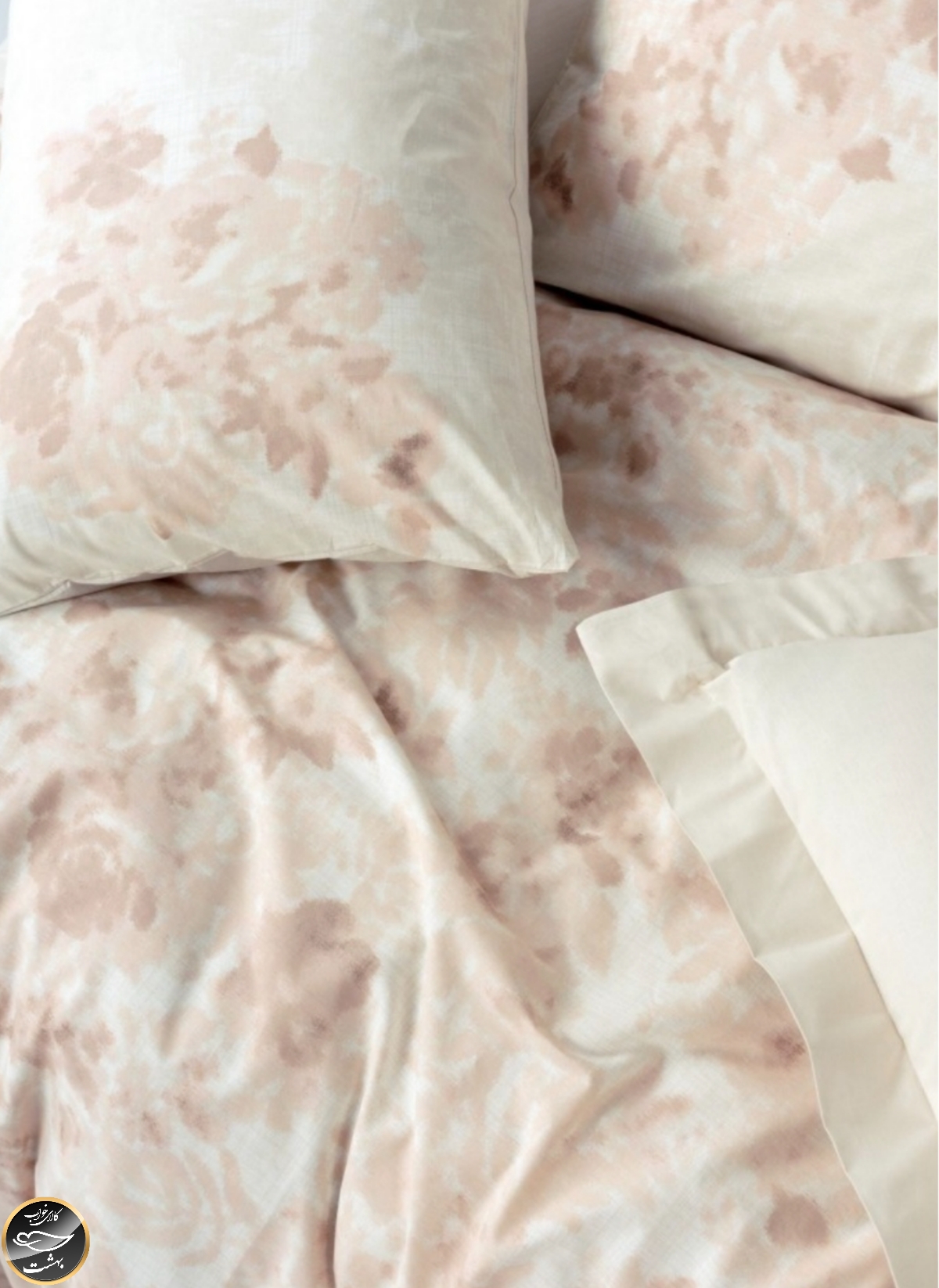 ست کاور لحاف دونفره Dual - Vestige Bej (چهار تکه)