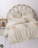 ست کاور لحاف دونفره Cotton Keten - Kaneli (شش تکه)