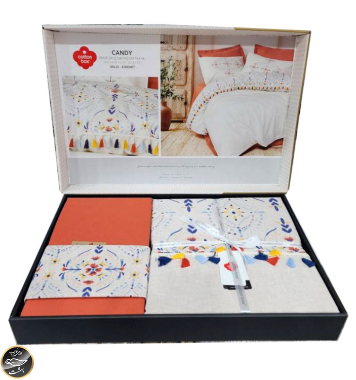 ست کاور لحاف یک نفره (سه تکه) Candy - Milis Kiremit