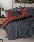 ست کاور لحاف دونفره Folk Art - Lienzo Antrasit (چهار تکه)