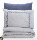 ست کاور لحاف یک نفره (سه تکه) Mode Line - Nista Lacivert