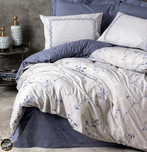 ست کاور لحاف یک نفره (سه تکه) Mode Line - Nista Lacivert