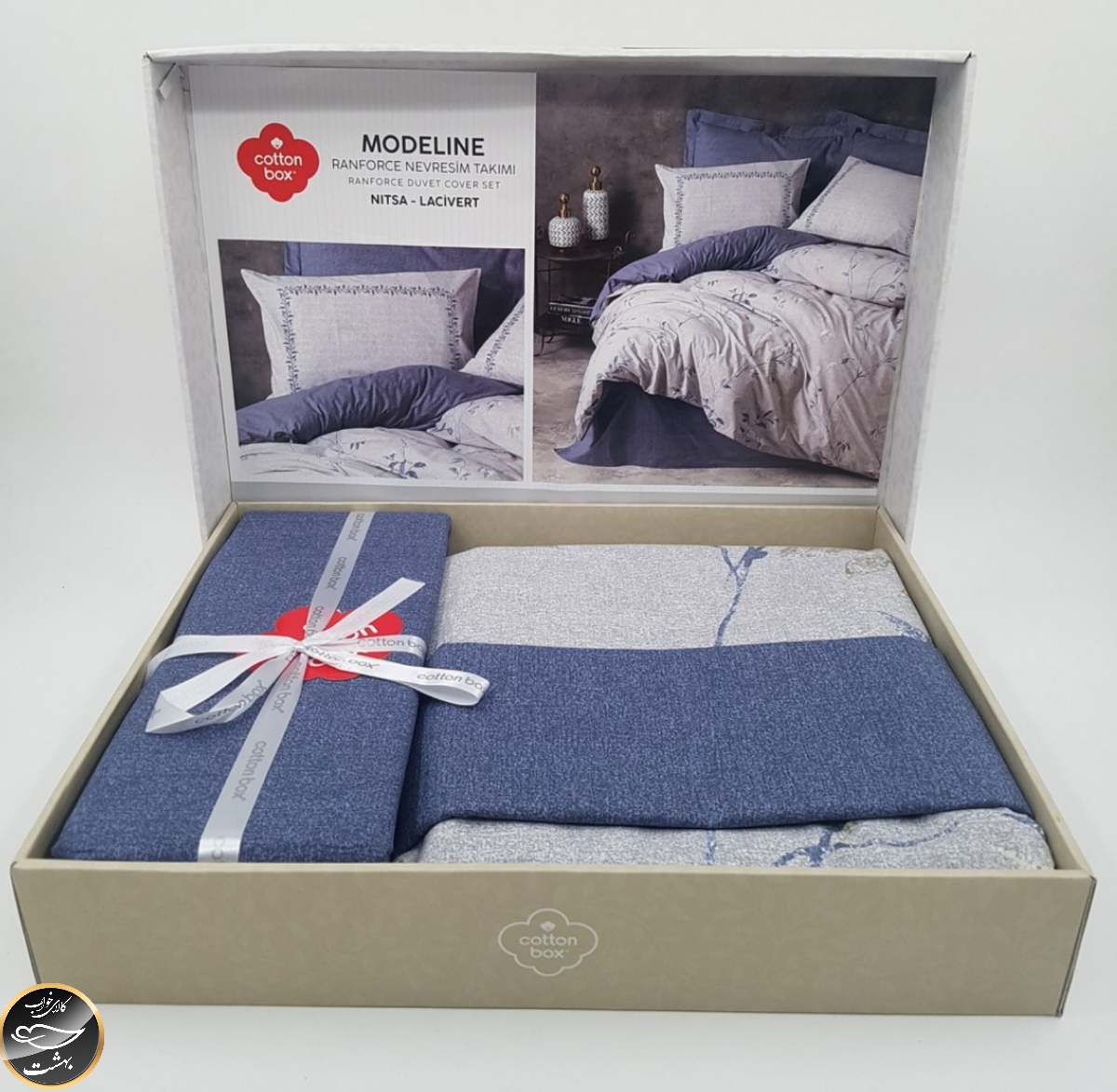 ست کاور لحاف یک نفره (سه تکه) Mode Line - Nista Lacivert