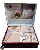 ست کاور لحاف دونفره Bohem - Muna Pembe (چهار تکه)