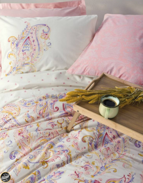 ست کاور لحاف دونفره Bohem - Muna Pembe (چهار تکه)