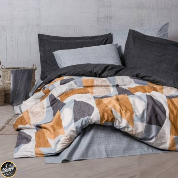 ست کاور لحاف یک نفره (سه تکه) Modern - Giorno Gri