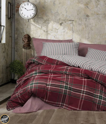 ست کاور لحاف یک نفره (سه تکه) Naturefoce - Pledd Bordo