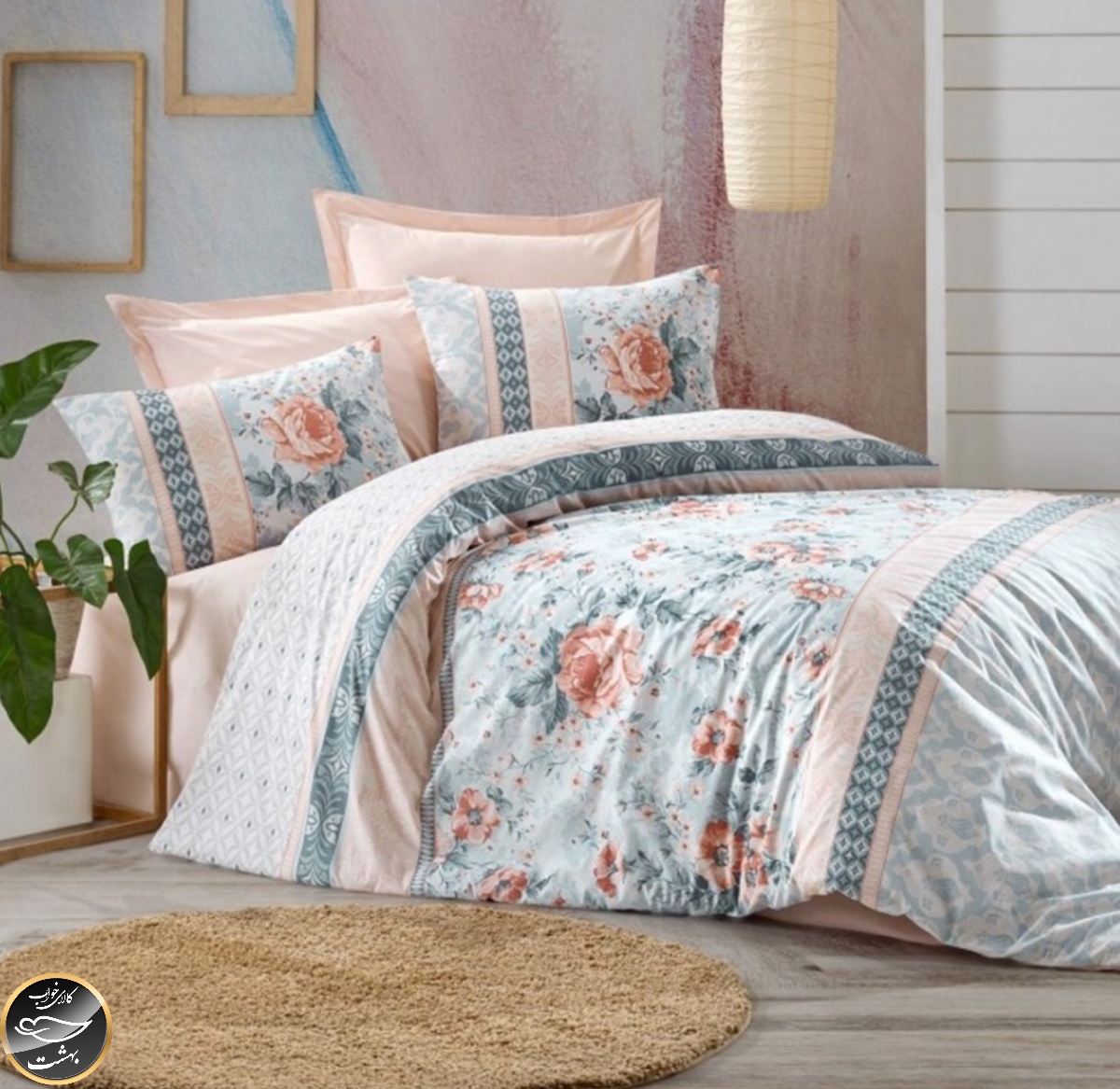 ست کاور لحاف یک نفره (سه تکه) Mode Line - Lily Pembe