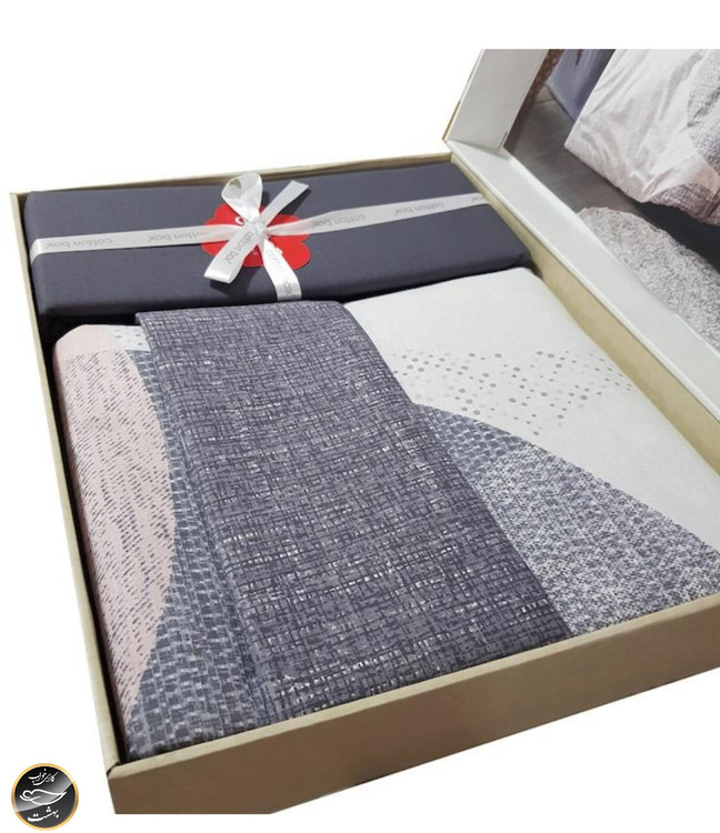 ست کاور لحاف یک نفره (سه تکه) Mode Line - Leron Gri