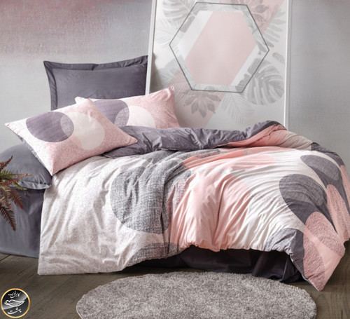 ست کاور لحاف یک نفره (سه تکه) Mode Line - Leron Gri