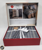 ست کاور لحاف دونفره Toprak - Timbre Antrasit (چهار تکه)