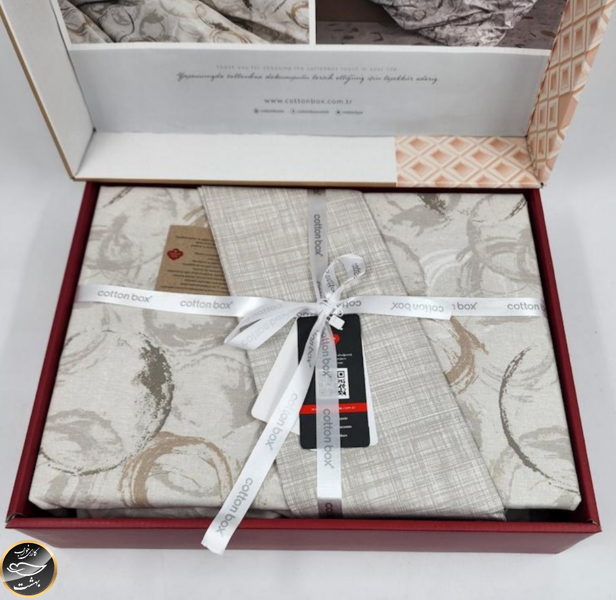 ست کاور لحاف دونفره Minimal - Moil Bej (چهار تکه)