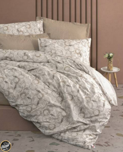 ست کاور لحاف دونفره Minimal - Moil Bej (چهار تکه)