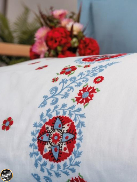 ست کاور لحاف دونفره Brode Rnf مدل Mabel Mavi (شش تکه)