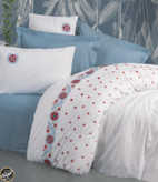 ست کاور لحاف دونفره Brode Rnf مدل Mabel Mavi (شش تکه)