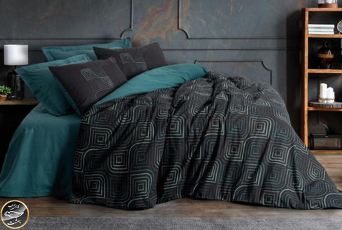 ست کاور لحاف دونفره Dark - Noche Petrol (چهار تکه)