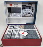 ست کاور لحاف دونفره Modern - Will Antrasit (چهار تکه)