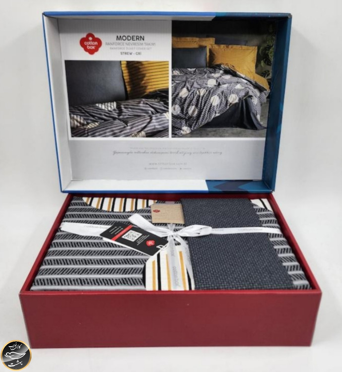 ست کاور لحاف یک نفره (سه تکه) Modern - Strew Gri