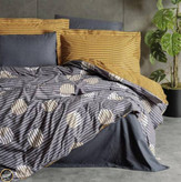 ست کاور لحاف یک نفره (سه تکه) Modern - Strew Gri