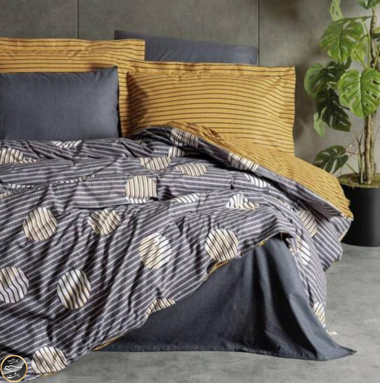 ست کاور لحاف یک نفره (سه تکه) Modern - Strew Gri