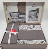 ست کاور لحاف یک نفره (سه تکه) Dual - Odin Kahve