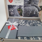 ست کاور لحاف یک نفره (سه تکه) Dual - Comely Antrasit