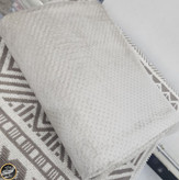 روتختی دونفره پنبه دوزی مخمل ترک (سه تکه - بژ)