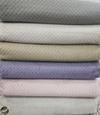 روتختی یک نفره پنبه دوزی مخمل ترک (دو تکه - صورتی)