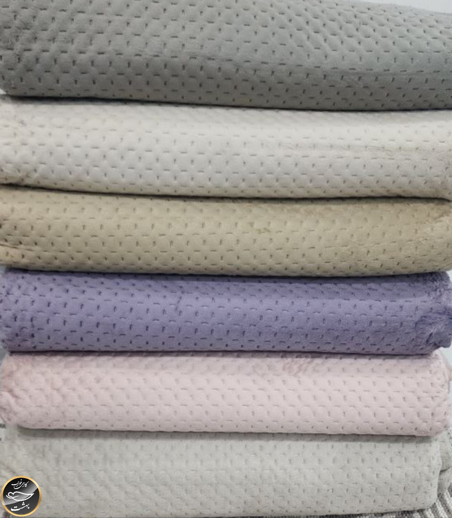 روتختی یک نفره پنبه دوزی ترک (دو تکه - طوسی روشن )