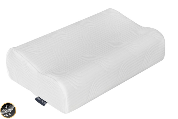 بالشت طبی مموری فوم مدل موج (سایز لارج بدون رویه اضافه و چشم بند)