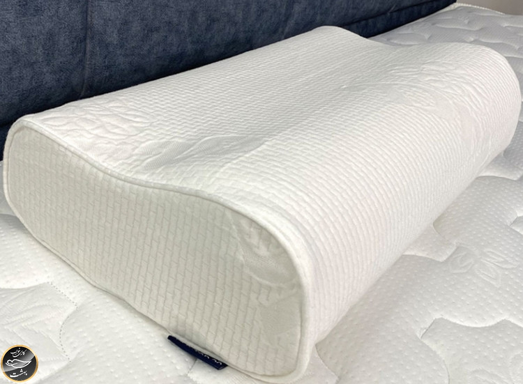 بالشت طبی مموری فوم مدل موج (سایز لارج بدون رویه اضافه و چشم بند)