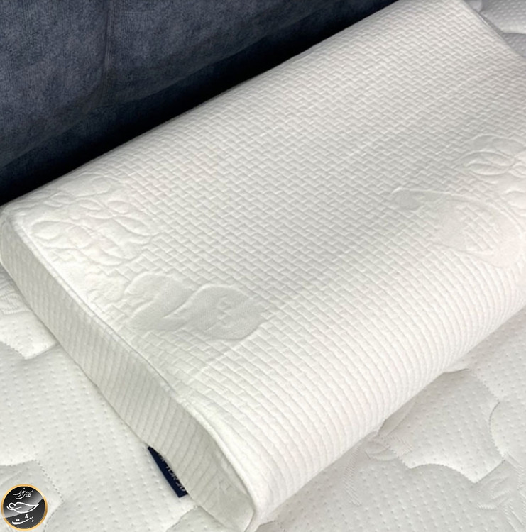 بالشت طبی مموری فوم مدل موج (سایز لارج بدون رویه اضافه و چشم بند)