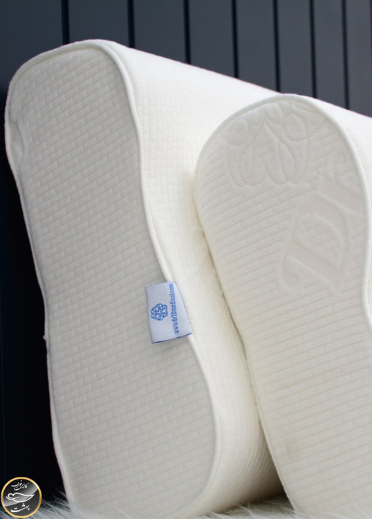 بالشت طبی مموری فوم مدل موج (سایز ایکس لارج بدون با رویه اضافه و چشم بند)