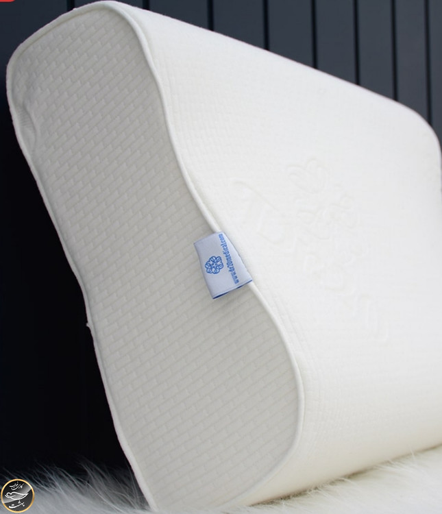 بالشت طبی مموری فوم مدل موج (سایز ایکس لارج بدون با رویه اضافه و چشم بند)