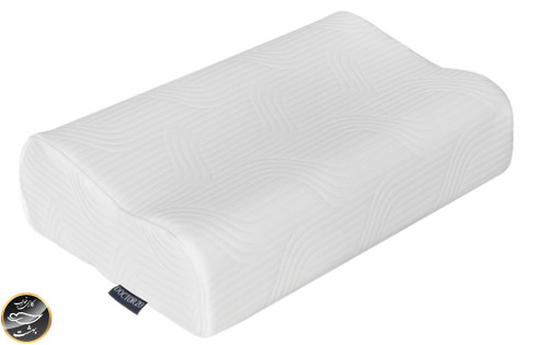 بالشت طبی مموری فوم مدل موج (سایز ایکس لارج بدون با رویه اضافه و چشم بند)