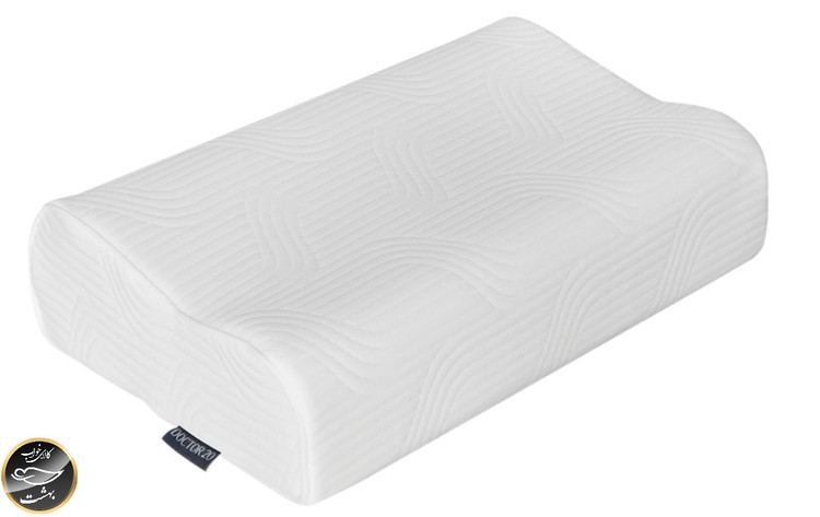 بالشت طبی مموری فوم مدل موج (سایز ایکس لارج بدون با رویه اضافه و چشم بند)