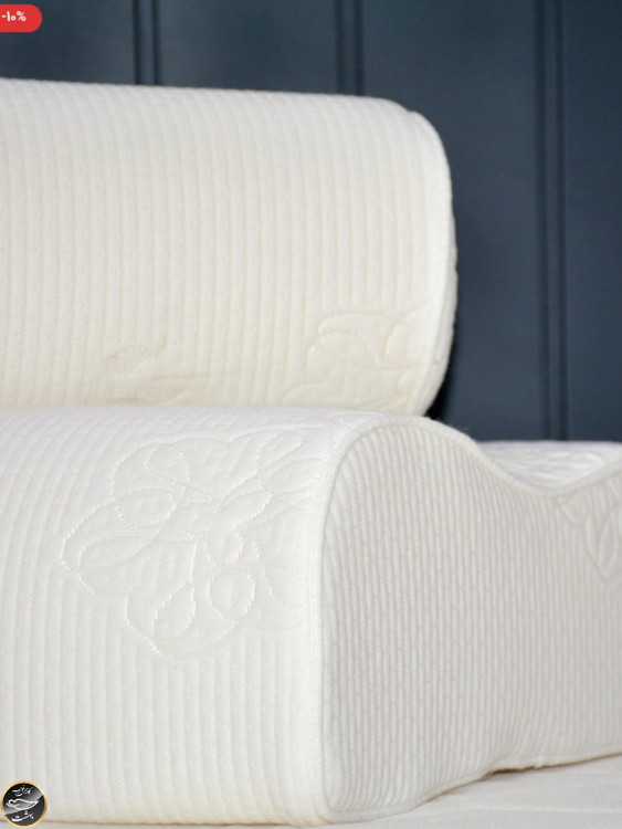 بالشت طبی مموری فوم مدل موج (سایز ایکس لارج بدون با رویه اضافه و چشم بند)