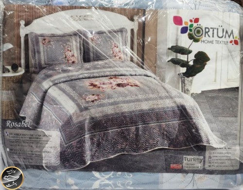 روتختی دونفره پنبه دوزی برند ORTUM ترک (سه تکه)