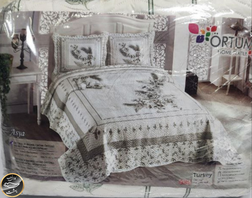 روتختی دونفره پنبه دوزی برند ORTUM ترک (سه تکه)