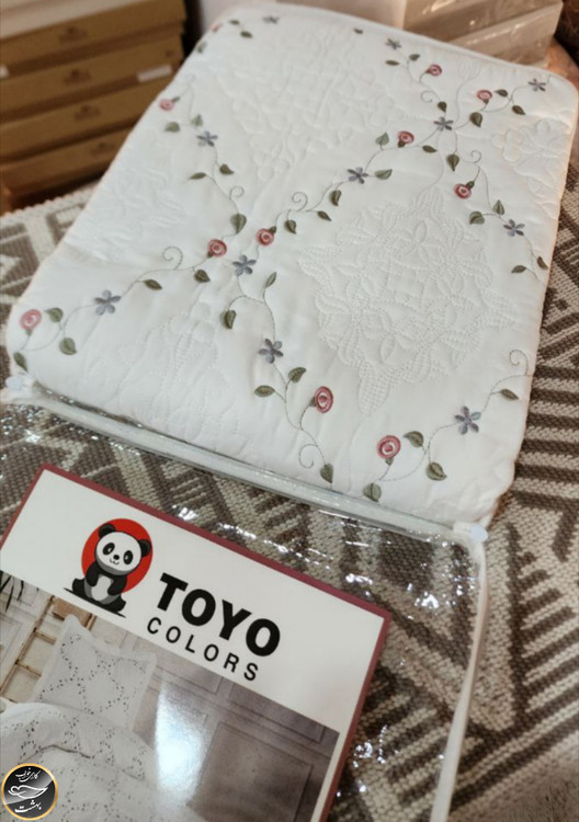 روتختی دونفره پنبه دوزی پنبه کتان ترک (سه تکه)