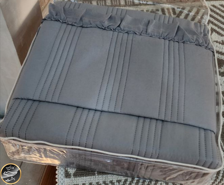 روتختی یک نفره پنبه دوزی کتان ترک (دو تکه)