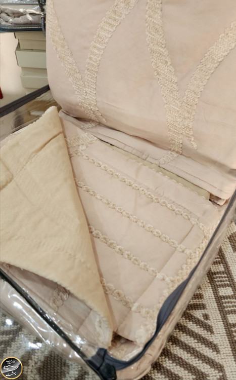 روتختی دونفره پنبه دوزی برجسته برند IPEKCE ترک (سه تکه)
