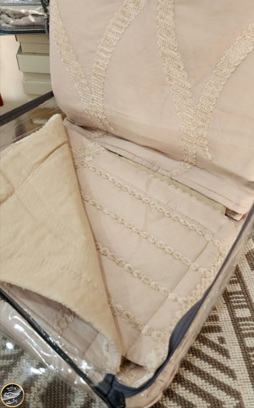 روتختی دونفره پنبه دوزی برجسته برند IPEKCE ترک (سه تکه)