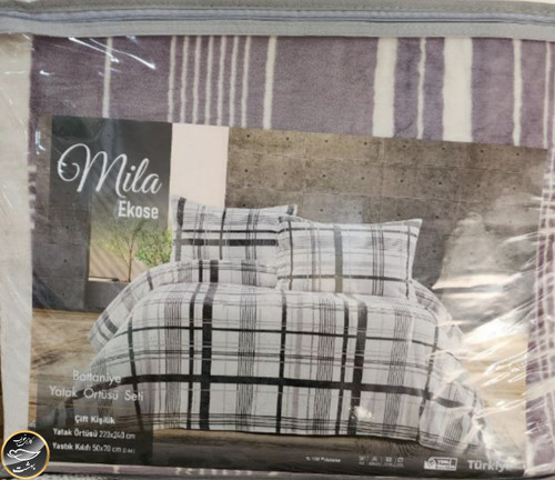 روتختی دونفره پنبه دوزی مخمل ترک (سه تکه)