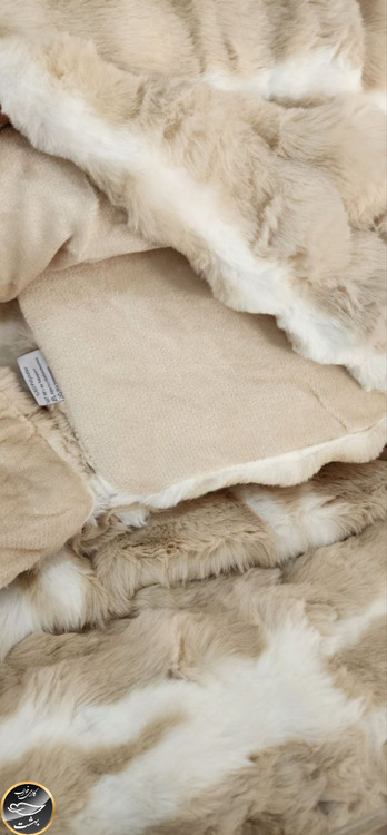 روتختی دونفره پنبه دوزی خز دار ترک (سه تکه)