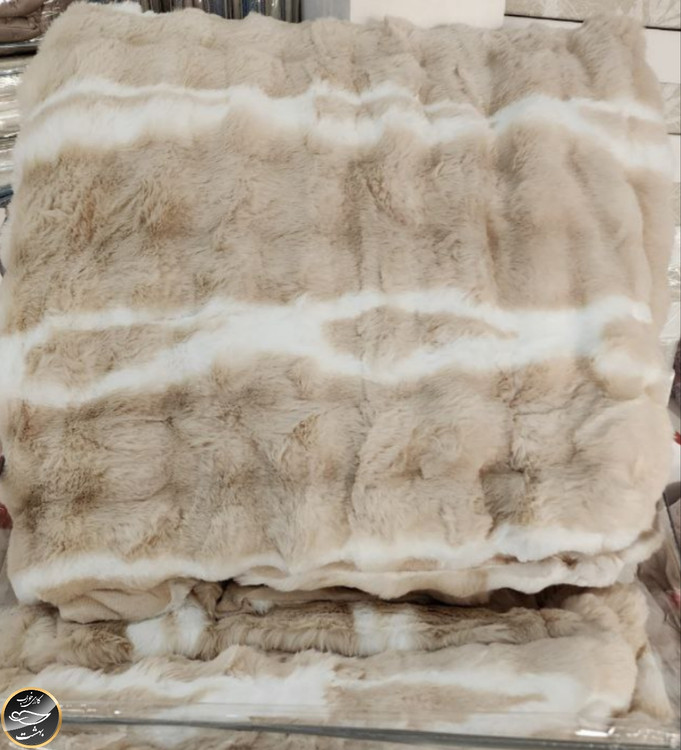 روتختی دونفره پنبه دوزی خز دار ترک (سه تکه)