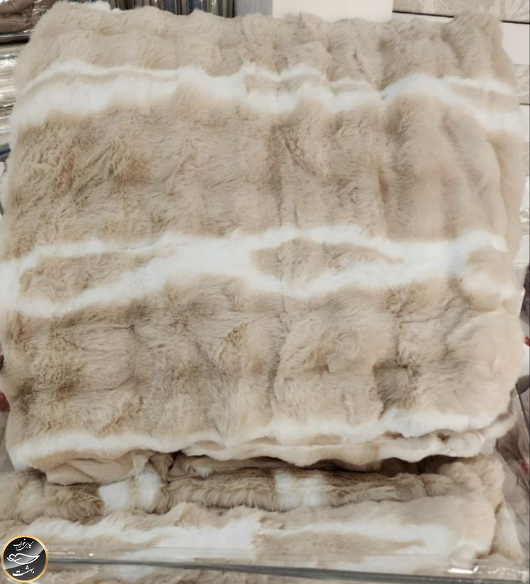 روتختی دونفره پنبه دوزی خز دار ترک (سه تکه)