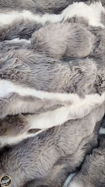 روتختی دونفره پنبه دوزی خز دار ترک (سه تکه)