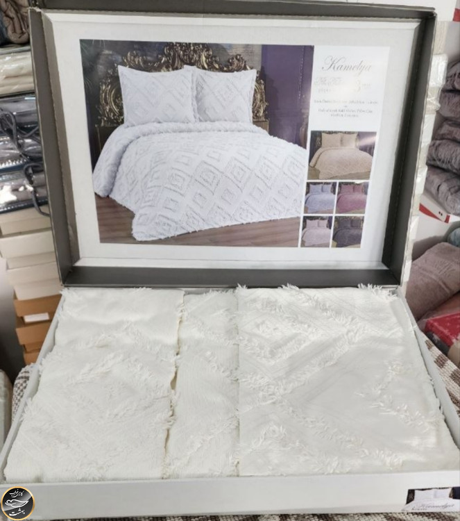 روتختی دونفره پیکه ترک (سه تکه - شیری)